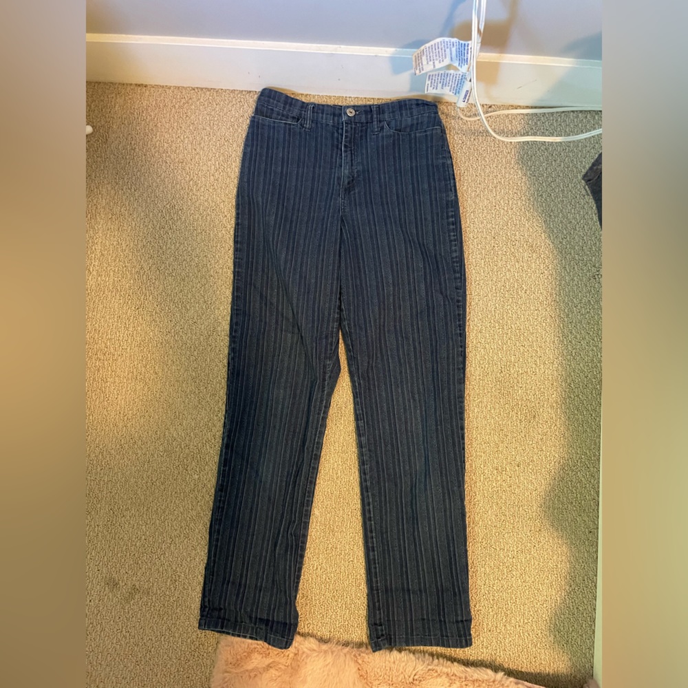 Cute striped print jeans